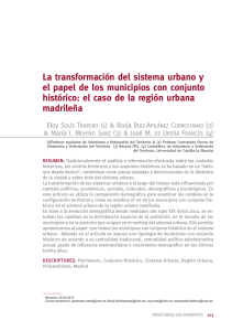 La transformación del sistema urbano y el papel de los municipios