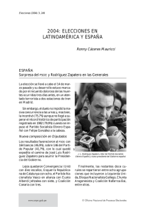 2004: ELECCIONES EN LATINOAMÉRICA Y ESPAÑA, (fecha: 04