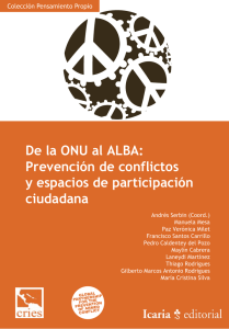 Prevención de conflictos y espacios de participación ciudadana