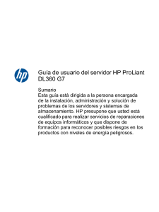 Guía de usuario del servidor HP ProLiant DL360 G7