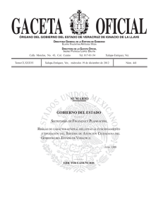 Consultar la Gaceta Oficial - Gobierno del Estado de Veracruz