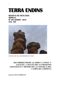 recorrido de búsqueda geológica y *mineralògica por las comarcas