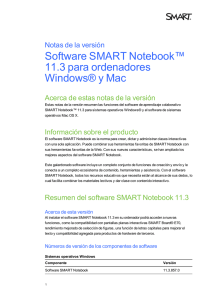 SMART Notebook 11.3 for Windows and Mac computers release notes