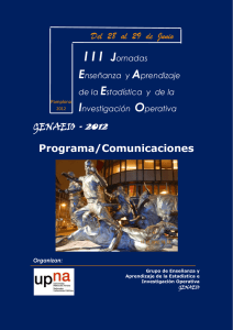 III Jornadas Enseñanza y Aprendizaje de la - genaeio