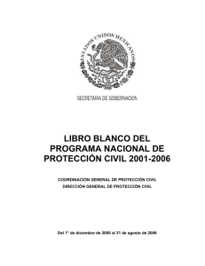 libro blanco del programa nacional de protección civil 2001-2006
