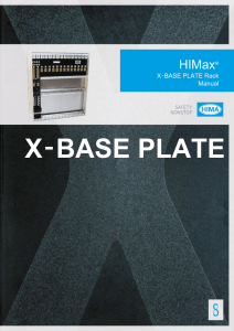 HIMax X-BASE PLATE Manual