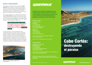 Cabo Cortés - Greenpeace