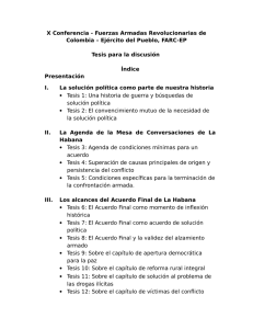 X Conferencia - Fuerzas Armadas Revolucionarias de Colombia