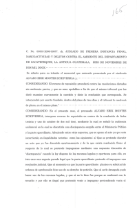 C. No. 03003-2008-00577. ck. JUZGADO DE PRIMERA INSTANCIA
