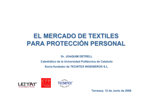 el mercado de textiles para protección personal
