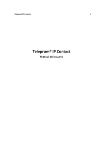 Manual de Usuario Teleprom IP Contact 5243KB Sep 17 2015