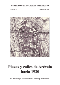 Plazas y calles de Arévalo hacia 1920