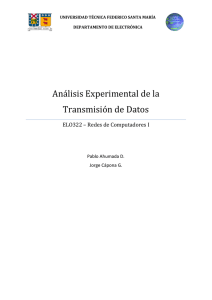 Análisis experimental de transmisión de datos
