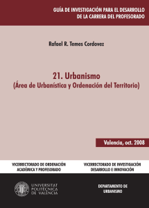 21. Urbanismo (Área de Urbanística y Ordenación del Territorio)