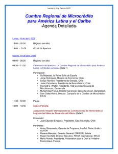Cumbre Regional de Microcrédito para América Latina y el