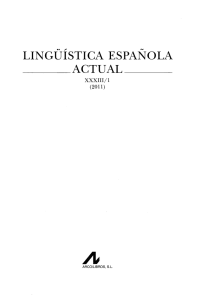 linguistica espanola - Portale Contrastiva