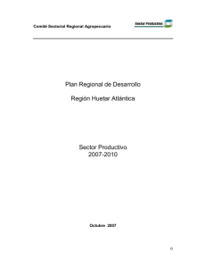 Plan Regional de Desarrollo Región Huetar Atlántica