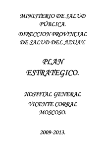 plan estrategico. - Hospital Vicente Corral Moscoso