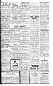 Noticia publicada en La Vanguardia el 20 de febrero de 1944 sobre