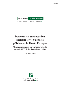 Democracia participativa, sociedad civil y espacio público en la
