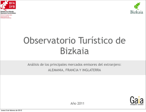 Observatorio Turismo 2011