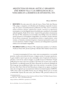 arquitecturas sin hogar: ascética y ornamento (josé moreno villa y