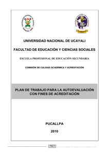 UNIVERSIDAD NACIONAL DE UCAYALI FACULTAD DE