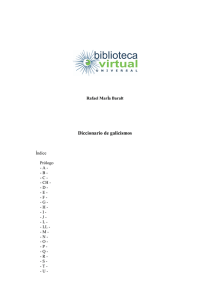 Diccionario de galicismos - Biblioteca Virtual Universal