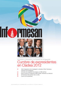Cumbre de expresidentes en Cladea 2012