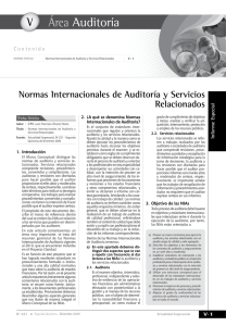 Normas Internacionales de Auditoría y Servicios