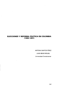 Elecciones y Reforma Política en Colombia (1990-1991) - e