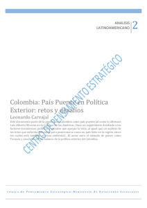 Colombia: País Puente en Política Exterior