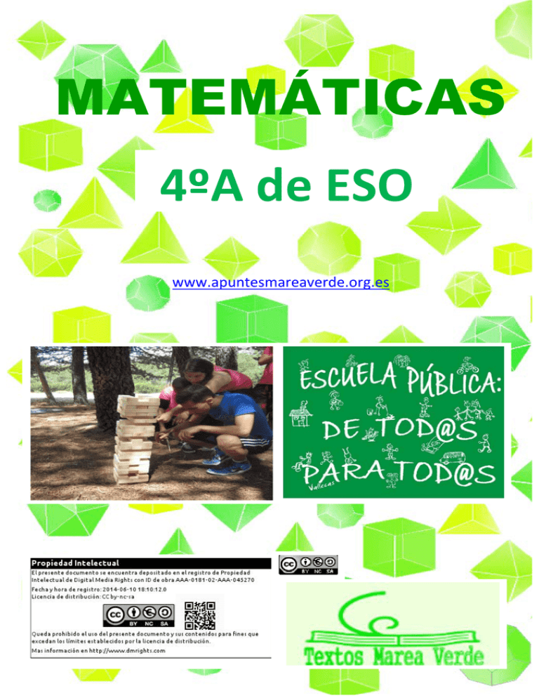 4º A De ESO - Apuntes Marea Verde