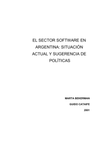 el sector software en argentina: situación actual y