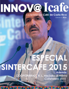 COOPETARRAZÚ RL Medalla al Mérito Cafetalero 2015