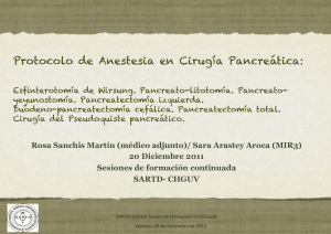 SANCHIS-Protocolo Anestesia cirugía Pancreas