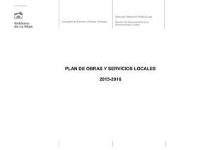 plan de obras y servicios locales 2015-2016