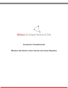 Acusación Constitucional del Ministro del Interior don Hernán del