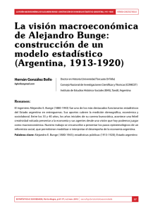 La visión macroeconómica de Alejandro Bunge