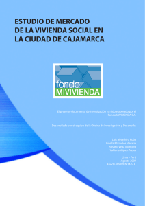 estudio de mercado de la vivienda social en la ciudad de cajamarca