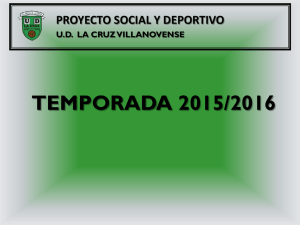 proyecto social y deportivo ud la cruz villanovense temporada 2015
