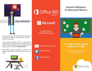 Desafío MIXathon de Microsoft México