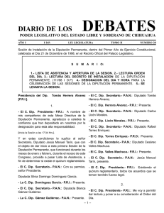 debates - H. Congreso del Estado de Chihuahua