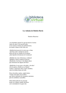 La Adonia de Rubén Darío - Biblioteca Virtual Universal