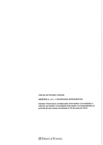 Page 1 Informe de Revisión Limitada IBERDROLA, S.A. Y