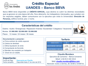 Crédito Especial - Universidad de los Andes