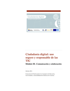 Ciudadanía digital: uso seguro y responsable de las TIC