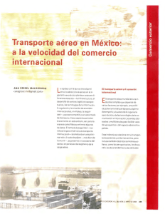 Transporte aéreo en México - revista de comercio exterior