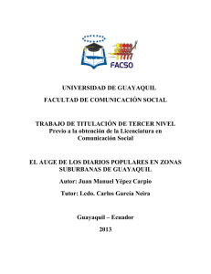 UNIVERSIDAD DE GUAYAQUIL FACULTAD DE COMUNICACIÓN