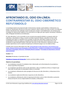 afrontando el odio en-línea: contrarrestar el odio cibernético